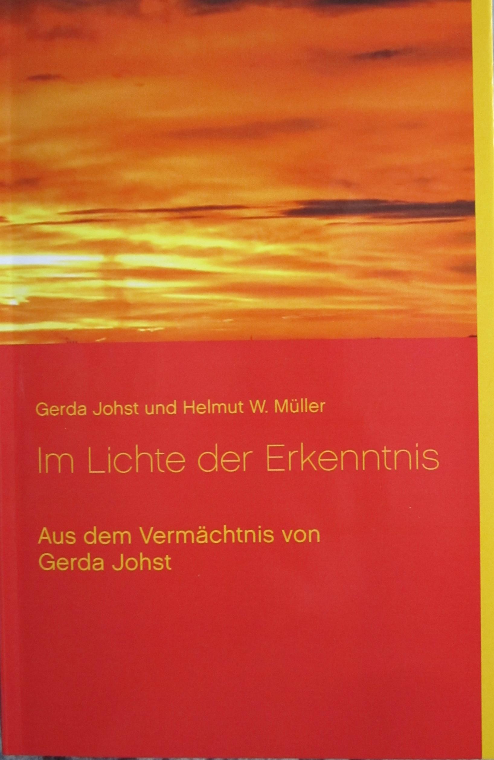 Buchumschlag des Buches "Im Lichte der Erkenntnis" von Gerda Johst